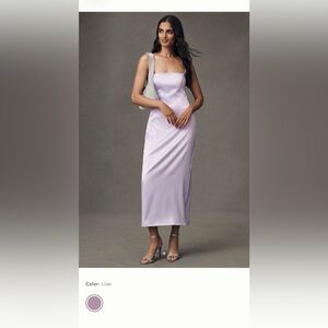 BHLDN Lavender Midi Dress NWT